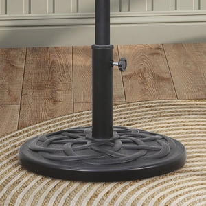 KOOL Round Umbrella Base, 26.5 lbs, Black