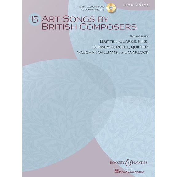 15 Art Songs by British Composers: High Voice, Book/CD, (Paperback)