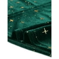 thumbnail image 5 of DARING DIVA Women's Plus V Neck Long Sleeve Gilding Metallic Stars Blouse 2X Dark Green, 5 of 6