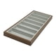 thumbnail image 2 of Organizador de gafas de sol de viaje con 7 ranuras - Estuche de madera para guardar gafas Gris, 2 of 9