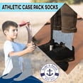 thumbnail image 5 of Yacht & Smith Children & Kids Wholesale Bulk Sports Crew, Athletic Case Pack Socks, by SOCKS'NBULK (48 Pairs Gray, Kids 6-8 (Shoe size 4-7.5)), 5 of 7