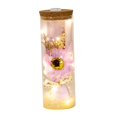 thumbnail image 4 of Flor preservada con cadena de luz Flor eterna para siempre Romántica Estilo H, 4 of 9