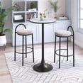 thumbnail image 4 of Pemberly Row Modern / Contemporary Metal Bar Table Gray & Bronze, 4 of 4