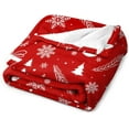 thumbnail image 3 of Christmas Throw Holiday Blanket-for Couch Or Sofa Christmas Soft Cozy Winter Throw Lightweight Blanket30 x40, 3 of 5
