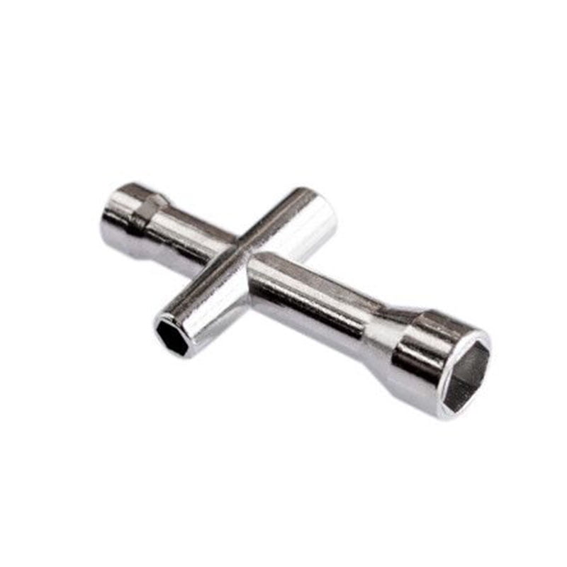 Metal 4 Way Mini Cross Wrench Sleeve Spanner Maintenance Tool M2/M2.5/M3/M4 
