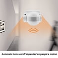 thumbnail image 3 of Infrared Sensor , Waterproof, Automatic Light for Indoors and Outdoors, Motion Sensor Lighting with 160 Detecting Angle, Up to 10M Detecting Distance, 3 of 7