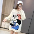 thumbnail image 2 of Disney Mickey Mouse Pull Tricoté Automne Hiver Col Roulé Pulls Décontractés Femmes Manches Longues Pull Ample Filles FGS, 2 of 6