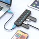 thumbnail image 5 of Hub USB 3.0, divisor de concentrador USB de 7 puertos con interruptores LED individuales de encendido/apagado, extensión USB de datos de alta velocidad de 5 Gbps para laptop, , unidades, 5 of 7