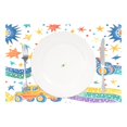 thumbnail image 2 of Ryvnso Placemats Set of 4 Cartoon Monster Trucks Dining Mats Heat-Resistant Non-Slip Washable Table Mat, 2 of 8