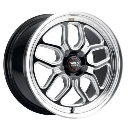 17 x 10 in. 5 x 112 mm Bolt Pattern 40 mm Offset 7.1 in. Backspacing Racing Laguna Drag Wheel, Gloss Black - 78.1 mm Center Bore