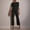 Black2, variant on Summer Jumpsuits For Women 2026 Dressy Sleeveless Business Loose Wide Leg One Piece Jumpsuits Crew Neck Baggy Overalls Going Out Beach Summer Rompers For Women L