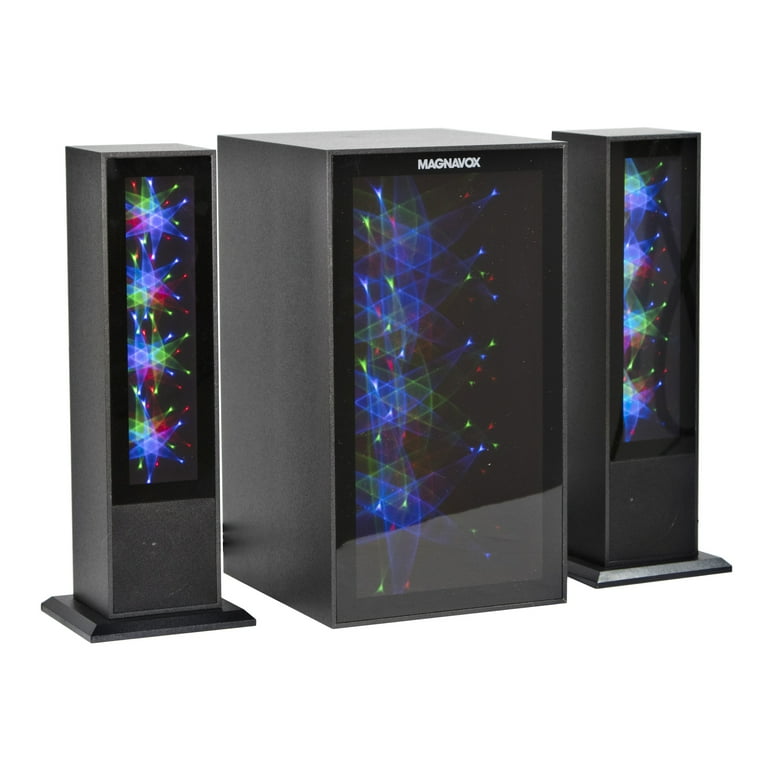 Magnavox portable speaker with color best sale changing lights