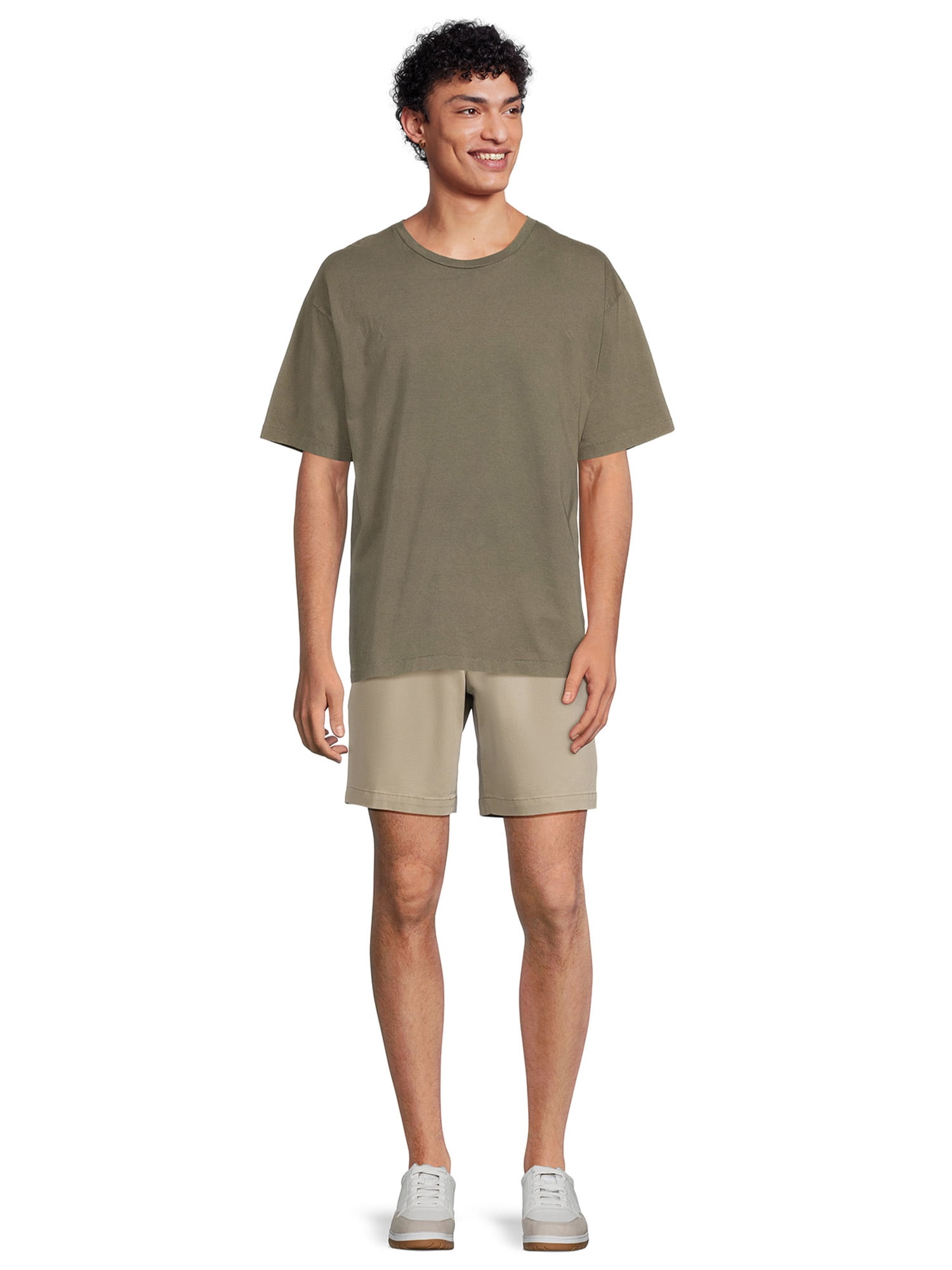 George Men's and Big Men's Twill Pull-On Shorts, Sizes S-2XL
