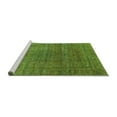 thumbnail image 2 of Ahgly Company Machine Washable Indoor Rectangle Oriental Turquoise Blue Industrial Area Rugs, 2' x 5', 2 of 4