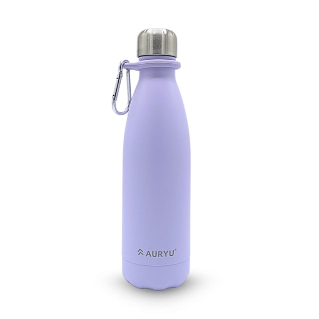 Botella de agua Auryu de 500 ml, aislada, lavanda, a prueba de fugas