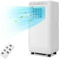 thumbnail image 1 of COZONY 10,000 BTU Portable Air Conditioner & Dehumidifier, 3-in-1 Portable AC W/ Remote Control, Digital Display, 24 Hours Timer, Cools up to 350-450 Sq. Ft，Installation Kits for Office, Home, White, 1 of 8
