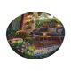 thumbnail image 1 of Disketp Charming Garden Patio Funda Redonda para Taburete, Funda de Cojín para Silla de Bar Suave y Elástica-12 inch, 1 of 7