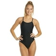 thumbnail image 5 of Sporti Solid Thin Strap One Piece Swimsuit, High Cut, Unpadded, Athletic (Women’s), 5 of 12