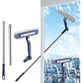 thumbnail image 1 of in 1 Window Cleaner - Telescopic Window Cleaner - Window Cleaner - Window Squeegee - Window Cleaning Tool - Rotating Squeegee - Extendable up to 120 cm - Ideal for windows, mirrors, showers - Blue, 1 of 6