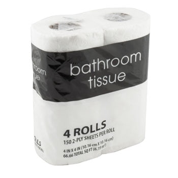 150 2-Ply Sheets per Roll Toilet Paper, 4 Rolls - Walmart.com - Walmart.com