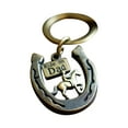 thumbnail image 1 of Hearth & Gear Interesting Keychain Retro Shape Hand Polished Metal Pendant Car Key Ring/bag Accessories Charm Scratch And Wear Design, 1 of 4