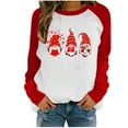 thumbnail image 2 of EQWLJWE Womens Valentine's Day Hoodies Crewneck Long Sleeve Oversized Gnomes Graphic Fall Sweatshirts Love Heart Printed Tunic Tops, 2 of 5