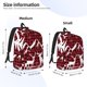 thumbnail image 2 of Disketp Christmas Buffalo Plaid print Canvas Backpack Lightweight Travel Daypack Student Rucksack Laptop Backpack-Medium, 2 of 5