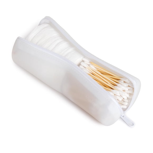 Bastoncillo redondo de algodón Visfresh de viaje con accesorio para el cabello