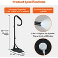thumbnail image 4 of Royalbelle Black 35-57 in Hot Tub Handrail with LED Light, 360° Rotatable, 4 of 7