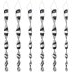 thumbnail image 1 of 8 Uds repelente de pájaros en espiral repelente de pájaros en espiral reflectante repelente de pájaros varillas en espiral de plástico, 29,5*2,5*0,2 cm TUNC Sencillez, 1 of 5