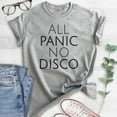 thumbnail image 2 of All Panic No Disco Shirt, Unisex Women's Men's Shirt, Nervous Shirt, Introvert Shirt, Heather Gray, Medium, 2 of 6