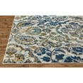 thumbnail image 5 of HomeRoots 8' Ivory Blue And Green Floral Stain Resistant Runner Rug, 5 of 9