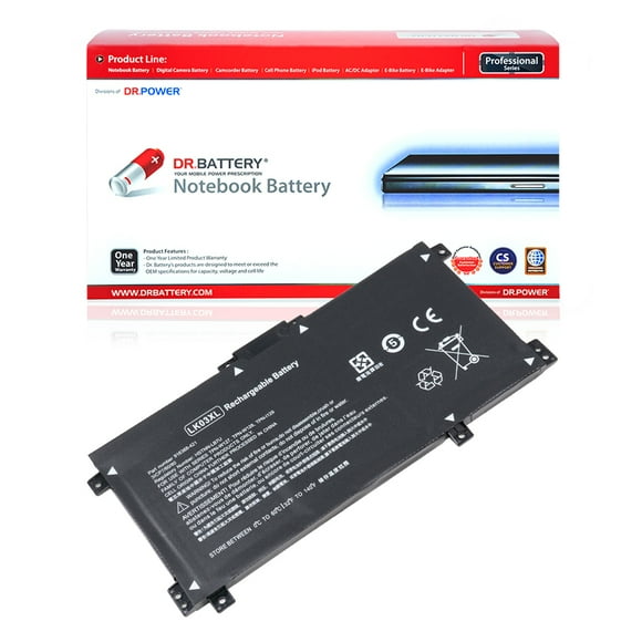 DR. BATTERY - Replacement for HP Envy x360 15-bp000nw / 15-bp000nx / 15-bp000ur / 15-bp001nc / 15-bp001ne / 15-bp001nf / LK03XL / TPN-I129 / TPN-W127 / TPN-W128 / 916368-421 / 916368-541