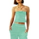 thumbnail image 2 of Conjunto de dos piezas Panadila para mujer, a rayas, verde veraniego (M), 2 of 6