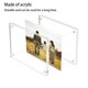 thumbnail image 4 of Yuarrent Marco de fotos de doble cara transparente en ángulo portafotos DIY cabecera dormitorio ornamento postal Rectangular reutilizable Decoración del hogar  5 pulgadas 3PCS Yuarrent HA067143-01, 4 of 6