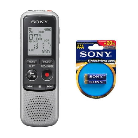 Sony ICD-BX140 4GB Digital Voice Recorder Bundle (Best Sony Voice Recorder 2019)
