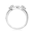 thumbnail image 2 of 1/2ct Diamond Engagement Guard Wedding Enhancer Ring 14K White Gold, 2 of 3