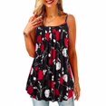 thumbnail image 2 of Verano Tops Correa Escote redondo Chaleco Sin mangas Tela estampada para mujer, Tipo 2, XXL Methold AP001971-14, 2 of 5