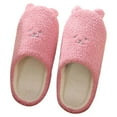 thumbnail image 4 of Women's Fuzzy -on Slippers Soft Comfy Memory Foam Indoor House Shoes, 4 of 7
