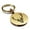 Gold, variant on Stainless Steel Geometric Polygon Deer Animal Round Medallion Keychain Circle Ring