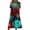 Purple B, variant on Women's Halloween Cosplay Dresses V-Neck Short Sleeve Halloween Print Casual Dress for Cosplay Events, Halloween Theme Parties Watermelon Red B L