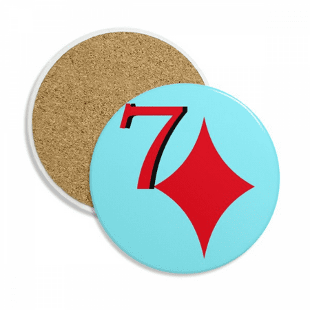 

wealth neptune 7 poker coaster cup mug tabletop protection absorbent stone