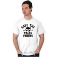 thumbnail image 4 of Save Trash Pandas Funny Raccoon Pun Men's Graphic T Shirt Tees Brisco Brands X, 4 of 4