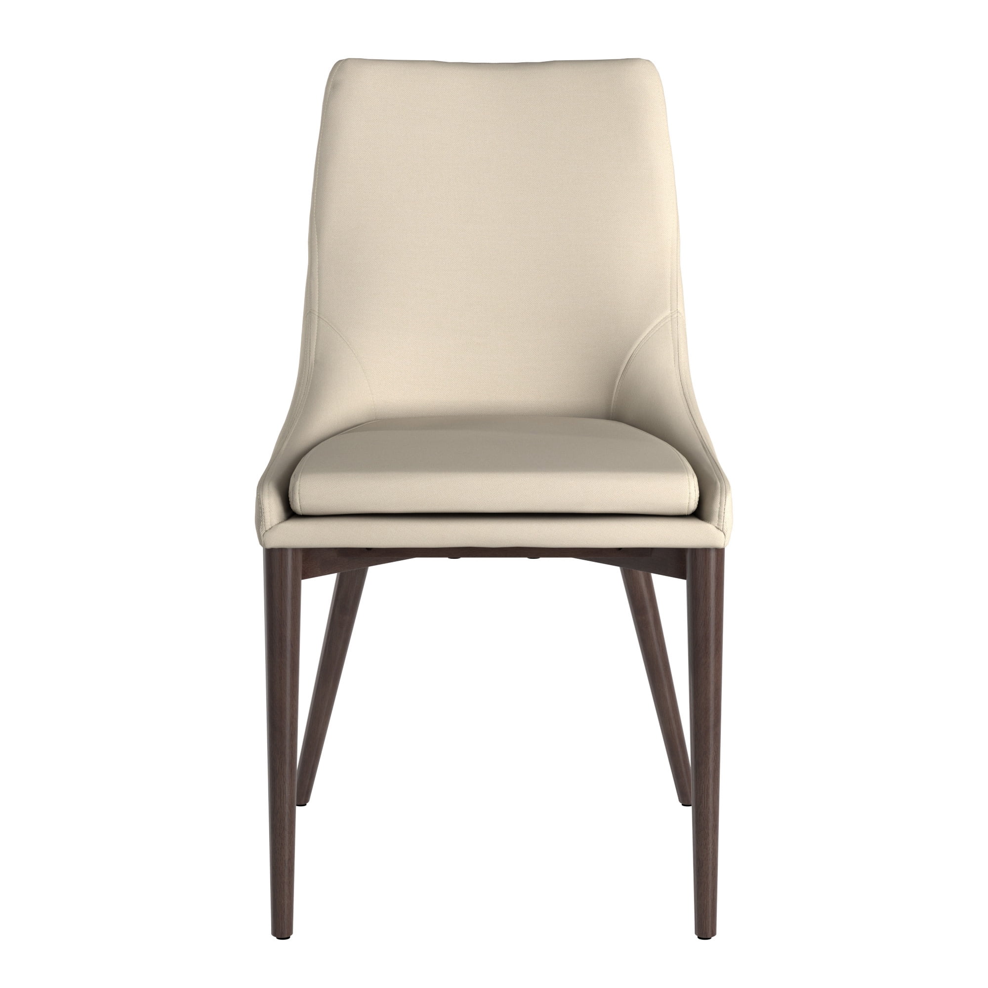 Weston Home Baxter Mid-Century Modern Dining Chair, White (Set of 2)