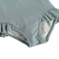 thumbnail image 5 of Baby Girls Long Sleeve Swimsuit Ruffle Zipper Rash Guard Swimwears, 5 of 5