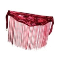 thumbnail image 6 of Segolike Belly Dance Skirt Hip Scarf Waist Wrap for Theater Stage Festival Tango Clubwear red, 6 of 8