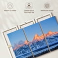thumbnail image 6 of Elephant Stock Frozen Grand Tetons Wall Art - Horizontal Multi Panel Canvas - Living Room Wall Decor - Nature Multi Panel - Orange And Blue Decor - 50" x 32", 6 of 8