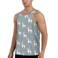 thumbnail image 2 of Bixox Cartoon Poodle Dog Pattern Men's Gym Tank Tops Workout Sleeveless T-Shirts Athletic Muscle Tank Training Bodybuilding Shirts,S-4XL, 2 of 7