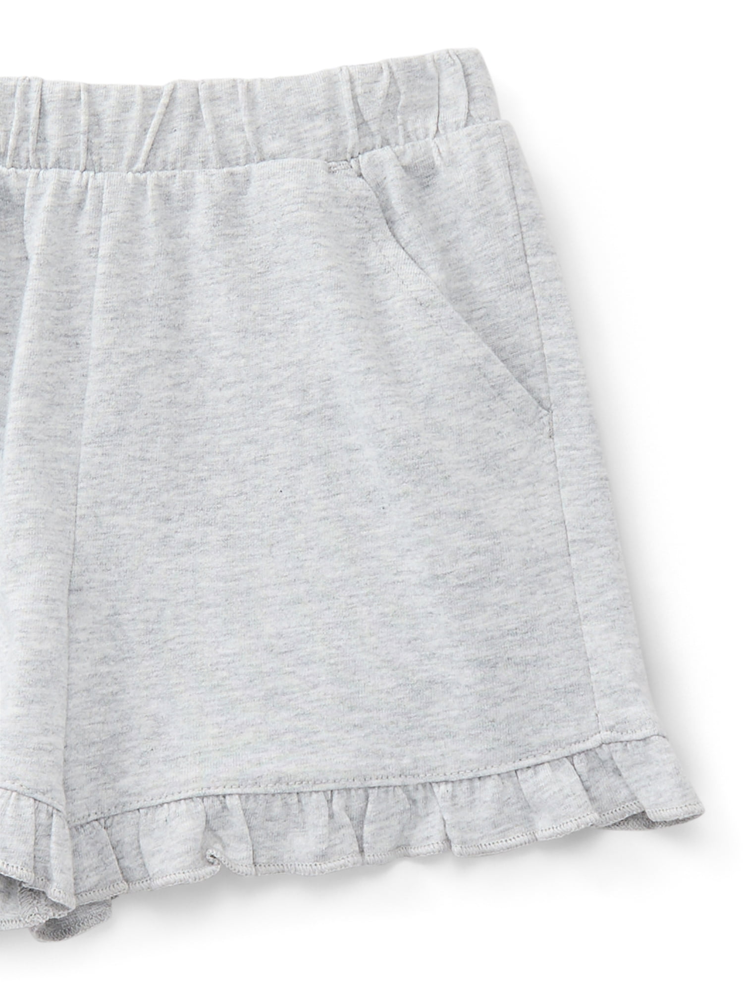 Wonder Nation Toddler Girls Ruffle Hem Shorts, 3-Pack, Sizes 18M-5T