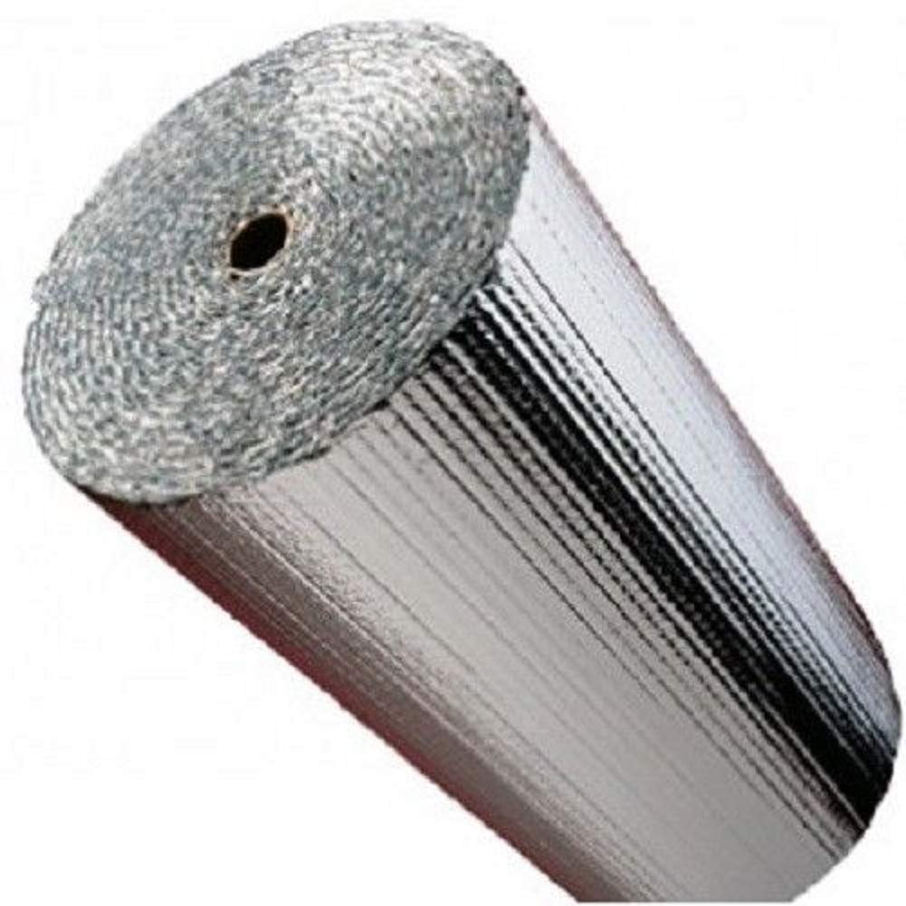 HEAVY DUTY DOUBLE  FOIL AIR BUBBLE SILVER CELL INSULATION 75 SQ M FREE SHIPPING 
